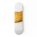 Single Peanut On White Background Skate Board Deck