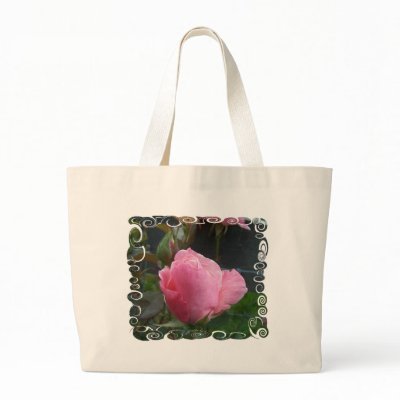 Single Pink Rose Bud Bag by gettingreen
