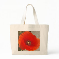 Single Poppy bags by JenuArt Single Poppy bags