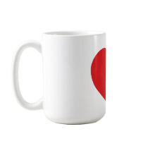 Single Red Heart Mug