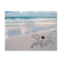Single Red Rose, I Love You, Mom postcards by beverlytazangel Single Red Rose, I Love You, Mom postcards