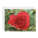 Single Red Rose Special Day Invitation