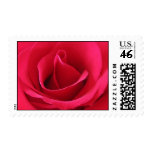 Single red rose wedding stamp