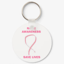 single ribbon, RAISE AWARENESS, SAVE LIVES keychains