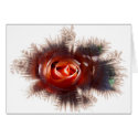 Single Rose Card by deesbasenjis Single Rose Card
