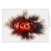 Single Rose Card by deesbasenjis Single Rose Card