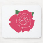 Single Rose Close Up Mouse Pad