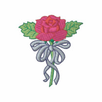 Single Rose embroidered shirts by ZazzleEmbroidery Single Rose embroidered shirts