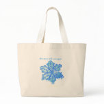 Single Snowflake Canvas Bag