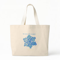 Single Snowflake Canvas Bag