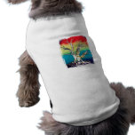 Single Tree Red Yellow Green Rasta Style Dog Tee Shirt