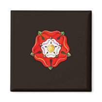 Single Tudor Rose magnets by shakespeareshoppe Single Tudor Rose magnets