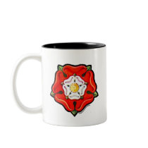Single Tudor Rose mugs by shakespeareshoppe Single Tudor Rose mugs