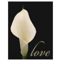 Single white calla lily flyers
