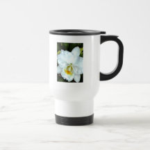 Single White Cattleya Mugs