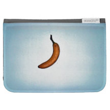 Single whole unpeeled banana kindle cases
