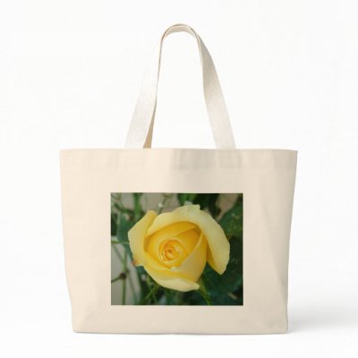 Single Yellow Rosebud Bag by gettingreen