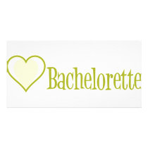 SingleHeart-Bachelorette-Ylw photo cards by WeddingWorks SingleHeart-Bachelorette-Ylw photo cards