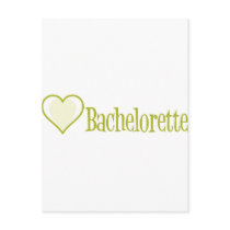 SingleHeart-Bachelorette-Ylw postcards by WeddingWorks SingleHeart-Bachelorette-Ylw postcards
