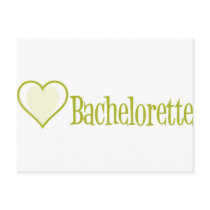 SingleHeart-Bachelorette-Ylw postcards by WeddingWorks SingleHeart-Bachelorette-Ylw postcards