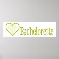 SingleHeart-Bachelorette-Ylw Posters