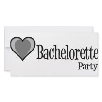 SingleHeart-BacheloretteParty-Blk photo cards by WeddingWorks SingleHeart-BacheloretteParty-Blk photo cards