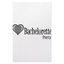 SingleHeart-BacheloretteParty-Blk stationery