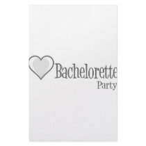 SingleHeart-BacheloretteParty-Grey stationery