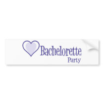 SingleHeart-BacheloretteParty-Ind bumper stickers by WeddingWorks SingleHeart-BacheloretteParty-Ind bumper stickers