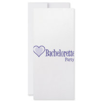 SingleHeart-BacheloretteParty-Ind rack cards by WeddingWorks SingleHeart-BacheloretteParty-Ind rack cards