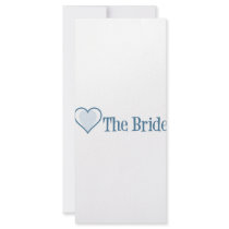 SingleHeart-Bride-Blue rack cards