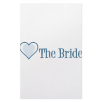 SingleHeart-Bride-Blue stationery
