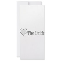 SingleHeart-Bride-Grey Full Color Rack Card