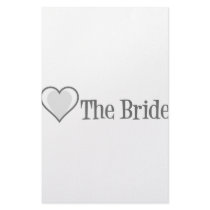 SingleHeart-Bride-Grey stationery by WeddingWorks SingleHeart-Bride-Grey stationery