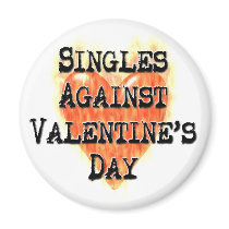 Singles Against Valentine's Day Refrigerator Magnets