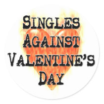 Singles Against Valentine's Day Sticker