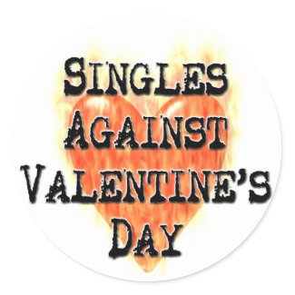 Singles Against Valentine's Day Stickers sticker