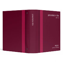 Singles No. 0171 Business Presentation Binder by CSProfileCards Singles No. 0171 Business Presentation Binder