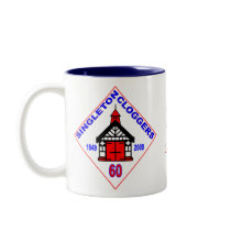 Singleton Cloggers 60th Badge mugs