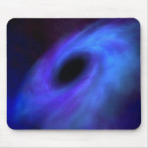 astronomy, space, singularity, black hole, Mouse pad with custom graphic design