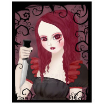 Sinister Scarlet Black Ladies Tee t-shirts
