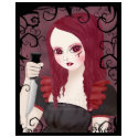 Sinister Scarlet Black Ladies Tee t-shirts
