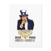 Sink it Drink it Abe Lincoln Postcards