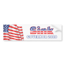 Sink Patriotic American Flag 2010 Elections Bumper Sticker