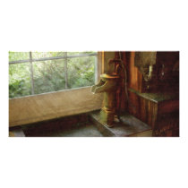 Sink - Water Pump Photo Card