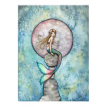 Sinking Moon Mermaid Poster Print