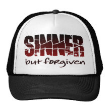 Sinner but forgiven mesh hat
