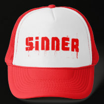 Sinner, Urban Graffiti Style hats by artberry Sinner, Urban Graffiti Style hats