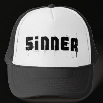 Sinner, Urban Graffiti Style hats by artberry Sinner, Urban Graffiti Style hats