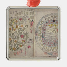 Sino Korean world map Ornament